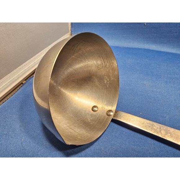 Vintage Flint Arrowhead Stainless Steel Soup Ladle w/Black Handle - USA - Picture 5 of 9